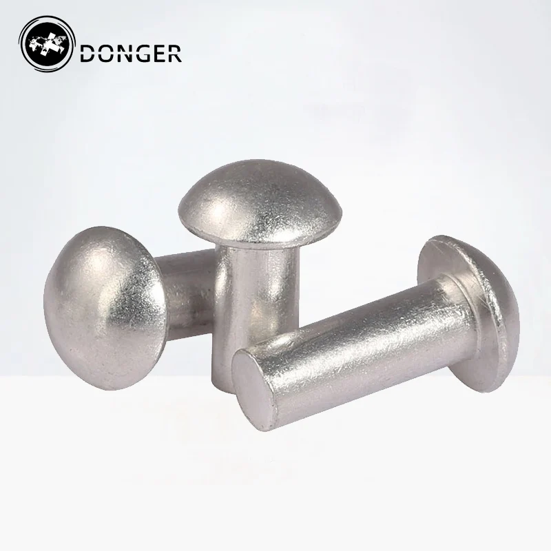 100Pcs/lot M2 M3 M4 GB867 Round Aluminum Solid Rivet Alloy Self-plugging Rivet HW173