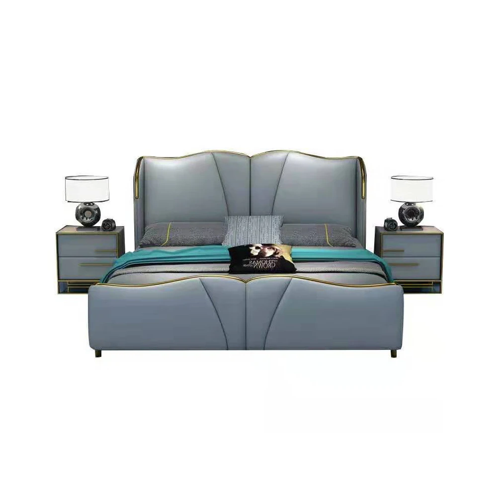 Умная кровать с рамкой camas мебель для спальни подсветкой креативная мягкая из