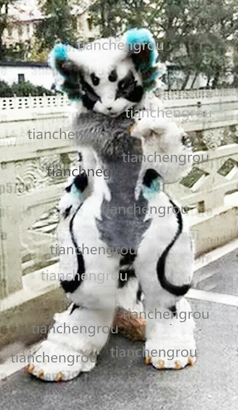 Персонализированный пушистый костюм # G6 Хаски с собакой талисман для косплея