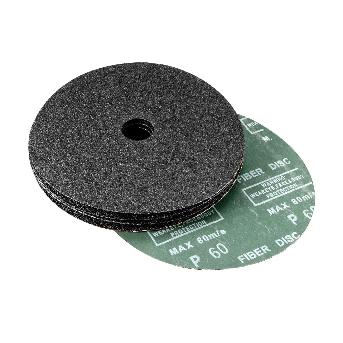 

uxcell 10 Pack6-Inch x 7/8-Inch Aluminum Oxide Resin Fiber Discs, Center Hole 60 Grit Sanding Grinding Discs