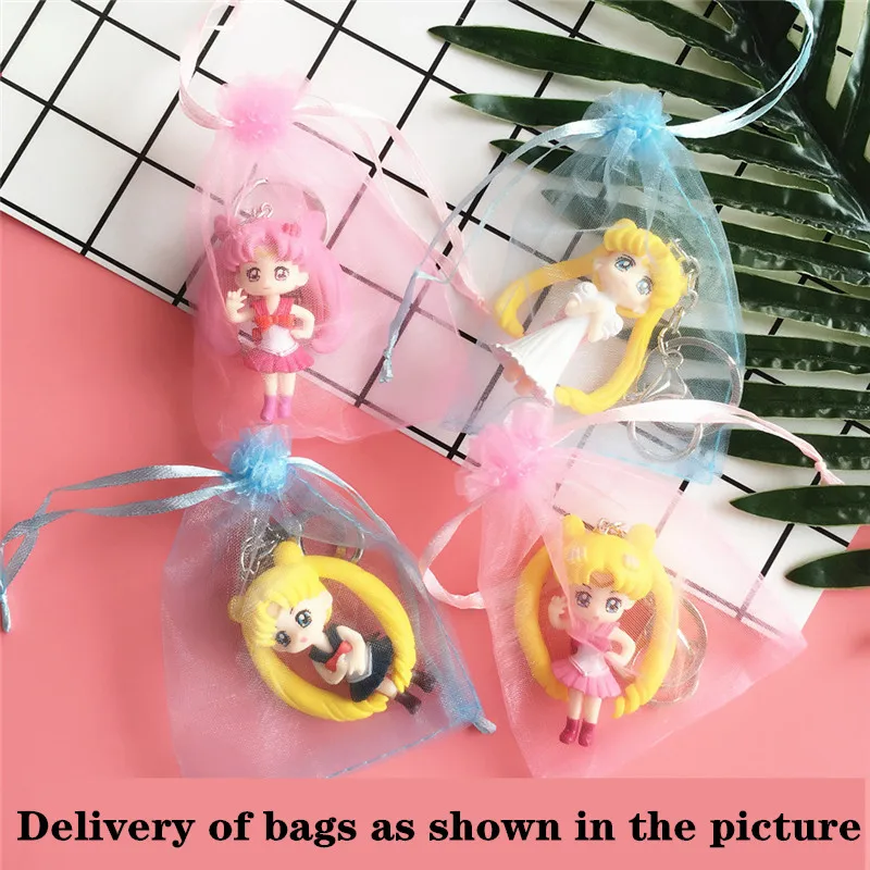 Мультфильм Сейлор брелок луна подвеска на рюкзак автомобиль ключ Шарм 3D Аниме