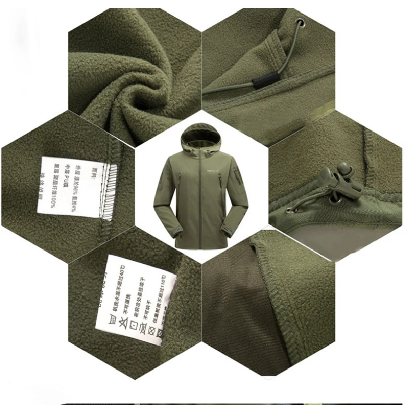 Уличные спортивные куртки софтшелл для пешего туризма верхняя одежда теплая