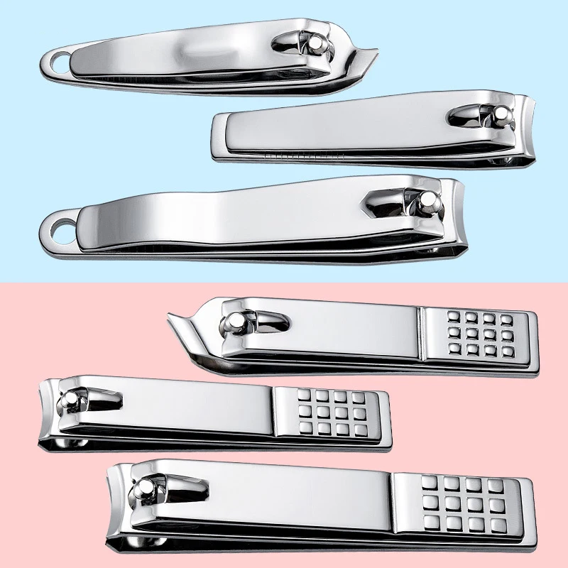 Nail Clipper Stainless Steel Cutter Nipper Trimmer Knife Manicure Pedicure Tools Professional Finger Toe 2 Style Clippers Set | Красота и