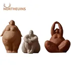 Фигурки толстых леди NORTHEUINS из смолы, современные фигурки персонажей для интерьера, декоративные скульптурные фигурки для йоги, Декор для дома, подарок в стиле лофт