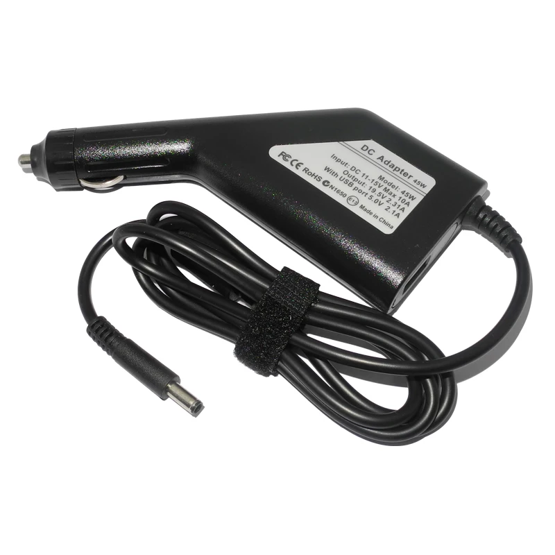 

19.5V 2.31A 45W for Dell Laptop Car Charger Dc Power Adapter for Dell XPS 12 13 9343 9350 9360 13R 13Z 14 13-L321X