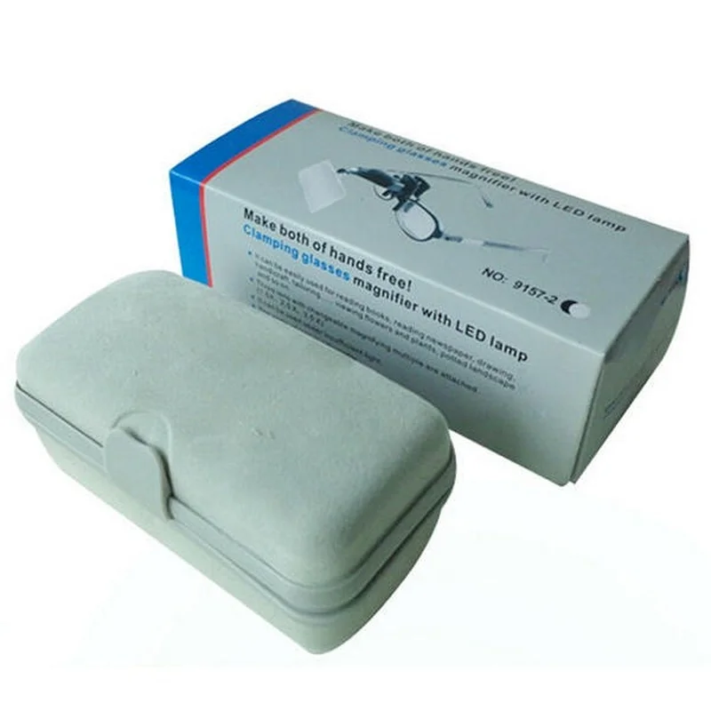 FINDAMAZE MG19157-2 1.5X 2.5X 3.5X светодиодный светильник глаз Стекло es с плохим зрением зажим