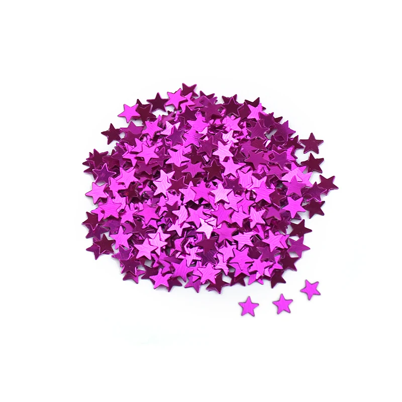 15 г/сумки 10 мм акриловая звезда розового золота конфетти красочно 18 выдалбливают