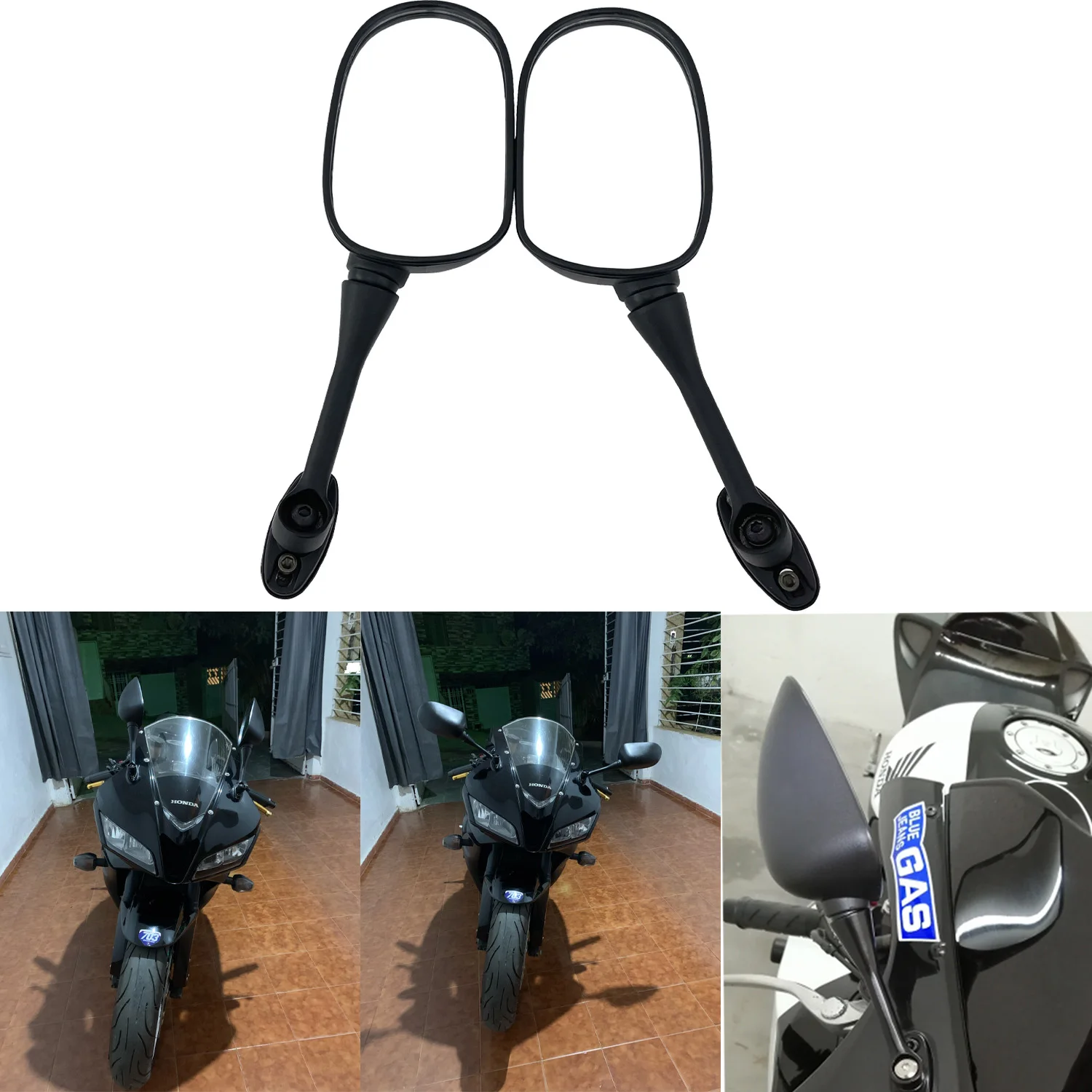 

Motorcycle Rearview Rear View Side Mirrors For HONDA CBR600 RR CBR600RR 2003-2019 CBR1000 RR CBR1000RR 2004-2007