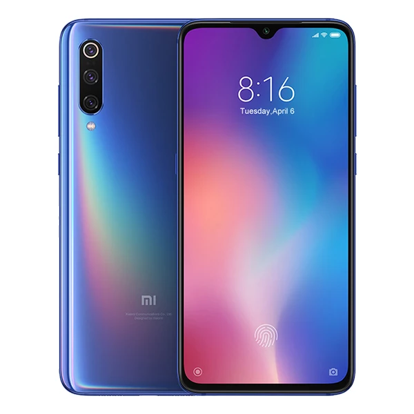 Глобальная версия смартфона Xiaomi mi 9 mi 9, 6 ГБ, 64 ГБ, Восьмиядерный процессор Snapdragon 855, 6,39 дюйма, 48мп, тройная камера, Беспроводная зарядка, NFC - Цвет: Blue 6GB 64GB