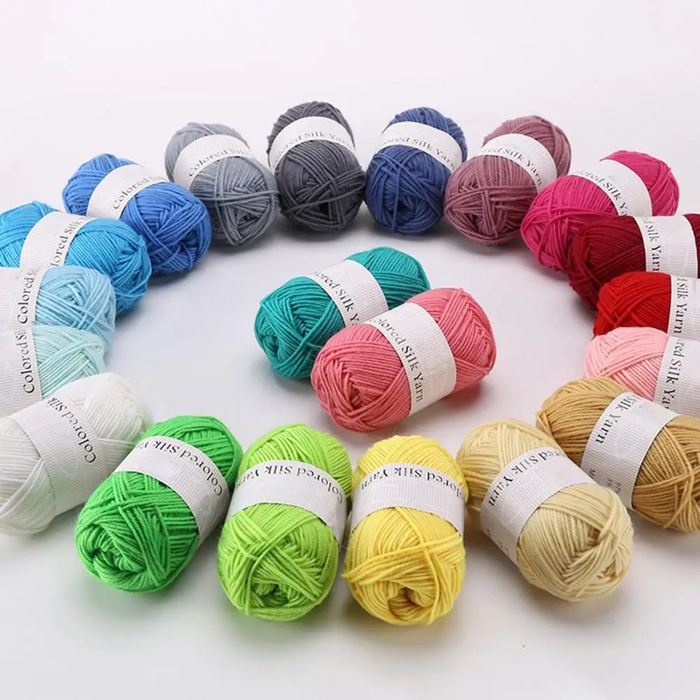 

30Colors Soft Knitting Crochet Thread Woolen Yarn DIY Crafts Sewing Supplies Accessories Scarf Sweater Hat Dolls Blended Comfort
