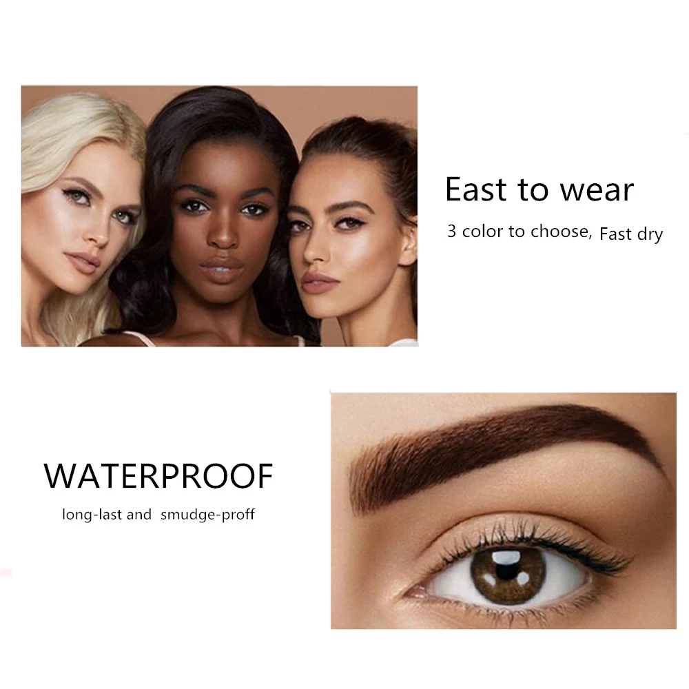 Двусторонняя ручка для бровей SANIYE с гелевым покрытием водонепроницаемый