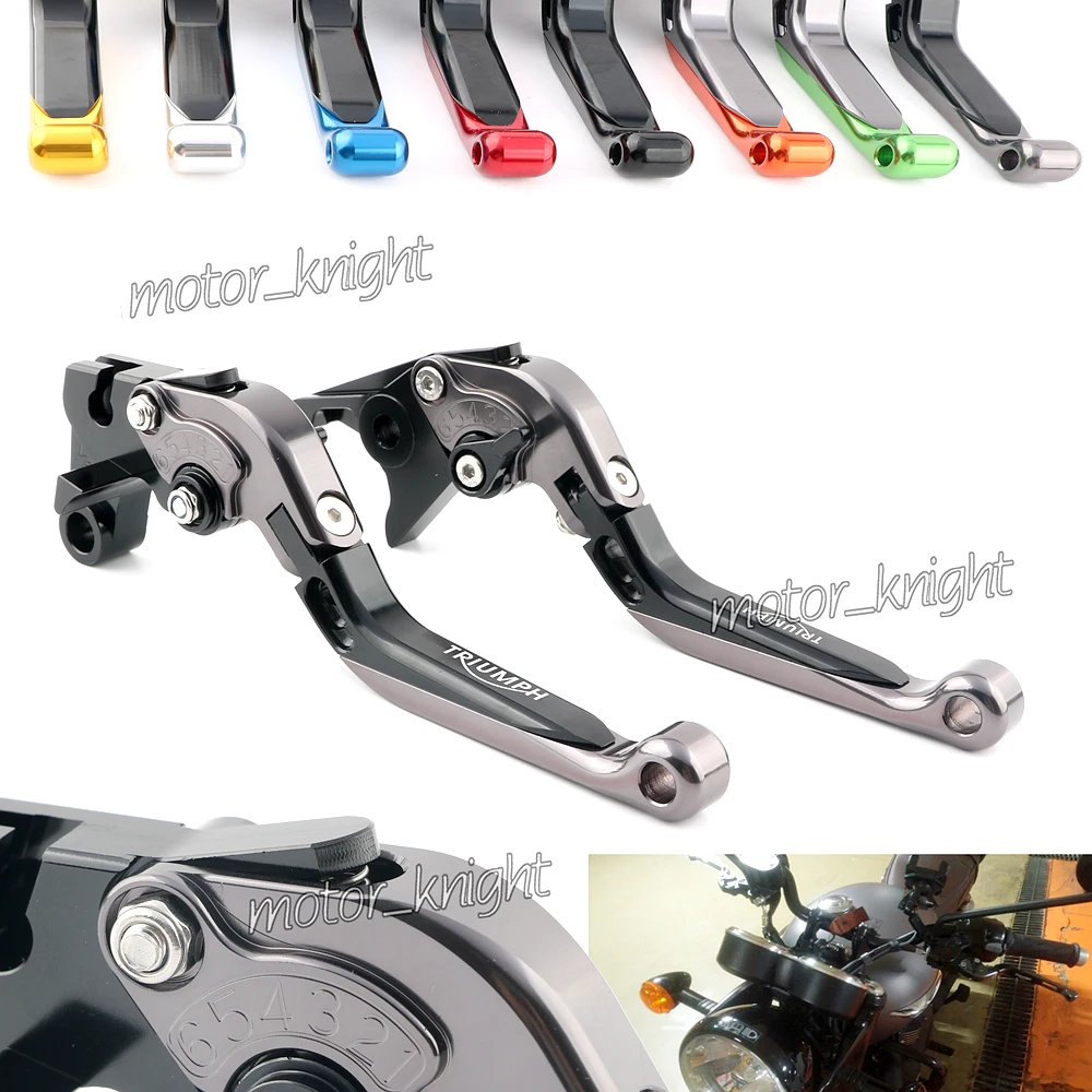 CNC регулируемые складные выдвижные рычаги тормозной муфты для мотоцикла TRIUMPH TIGER 1200 EXPLORER/XEXC/XR 12-2018 тонкий/SE 13-17