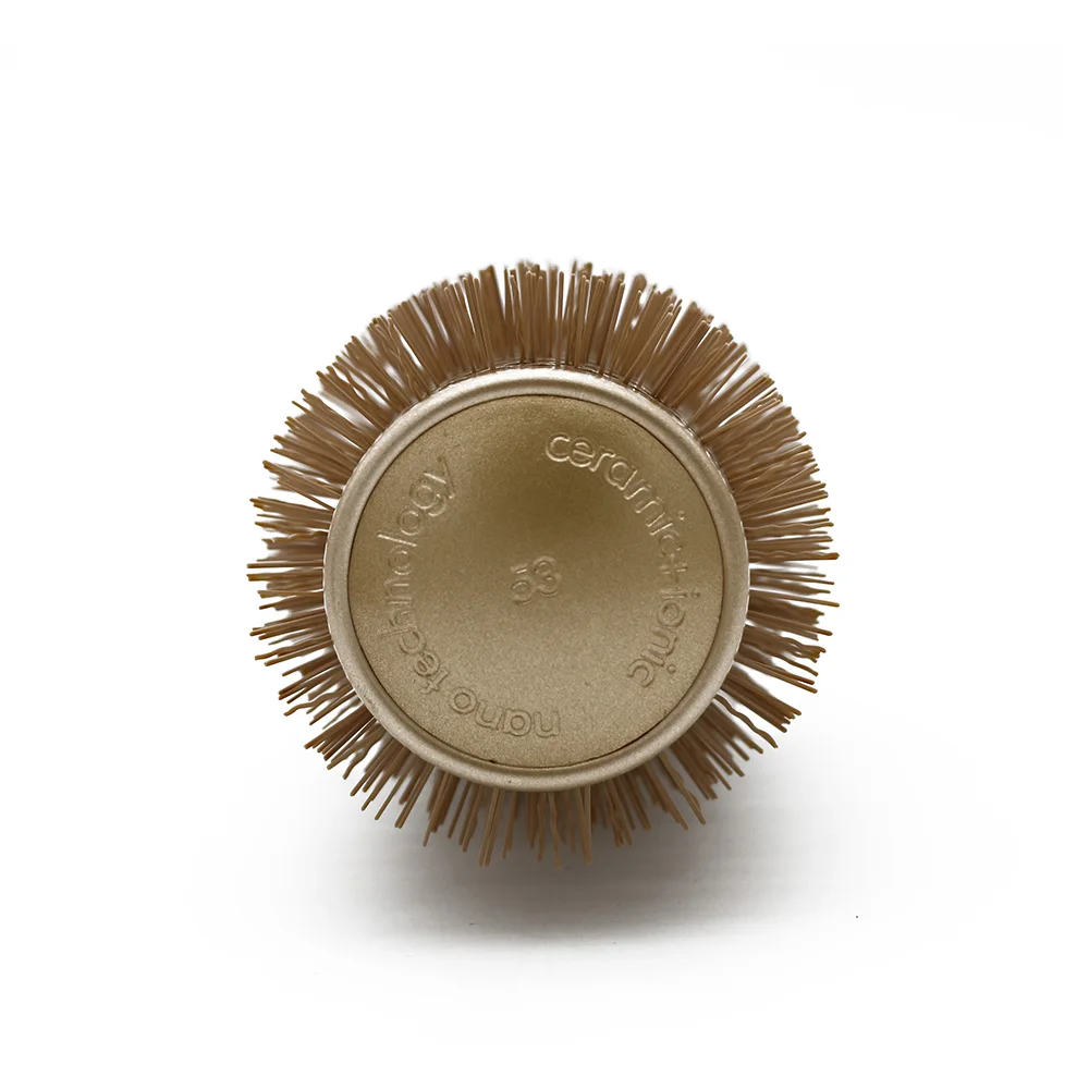 Новейшая ручка круглая щетка для волос ионные парикмахерские кисти керамическая