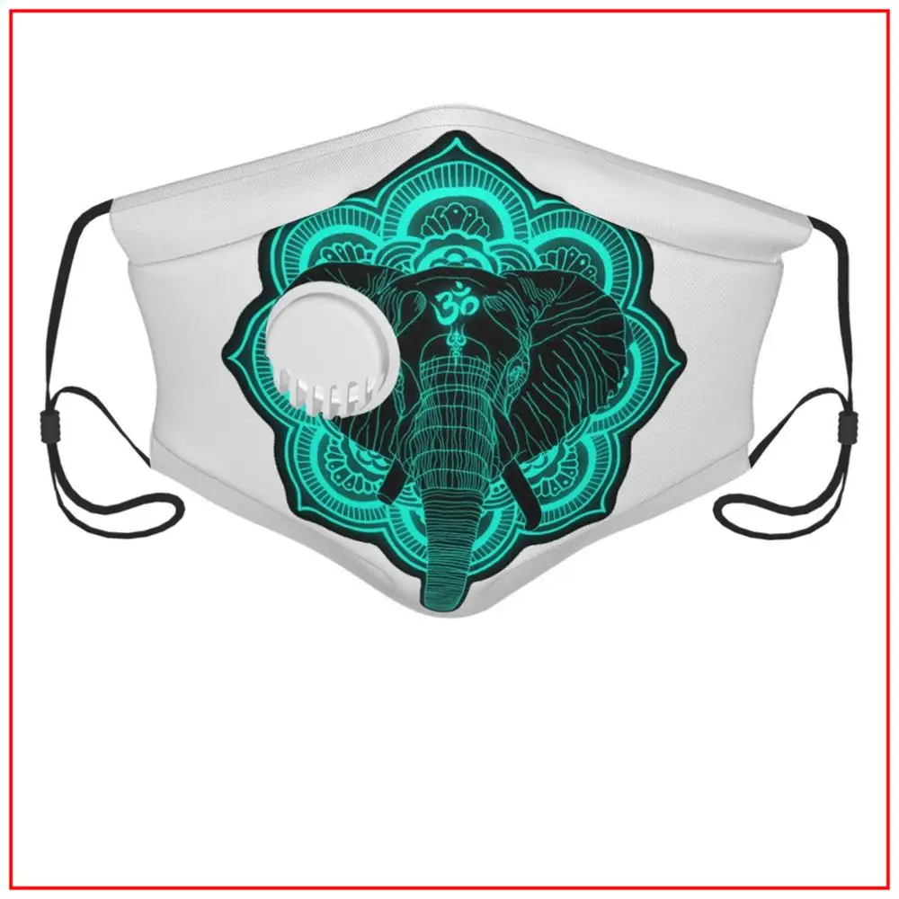 

GANESHA Kids Men Women Face Mask mask for face with filter Fishing Breathing Designs Facemasks Reusable Washable Black Washable