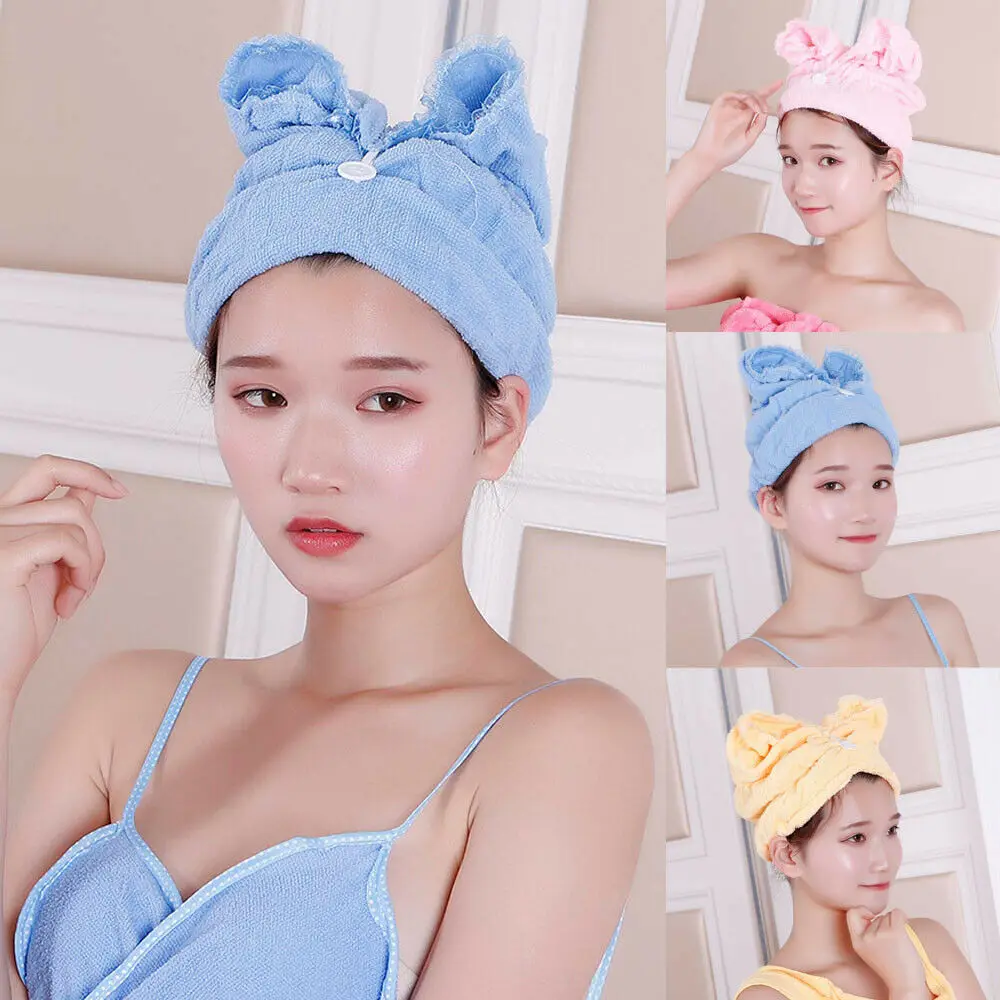 Волшебное полотенце из микрофибры Быстросохнущий волшебный тюрбан для сушки