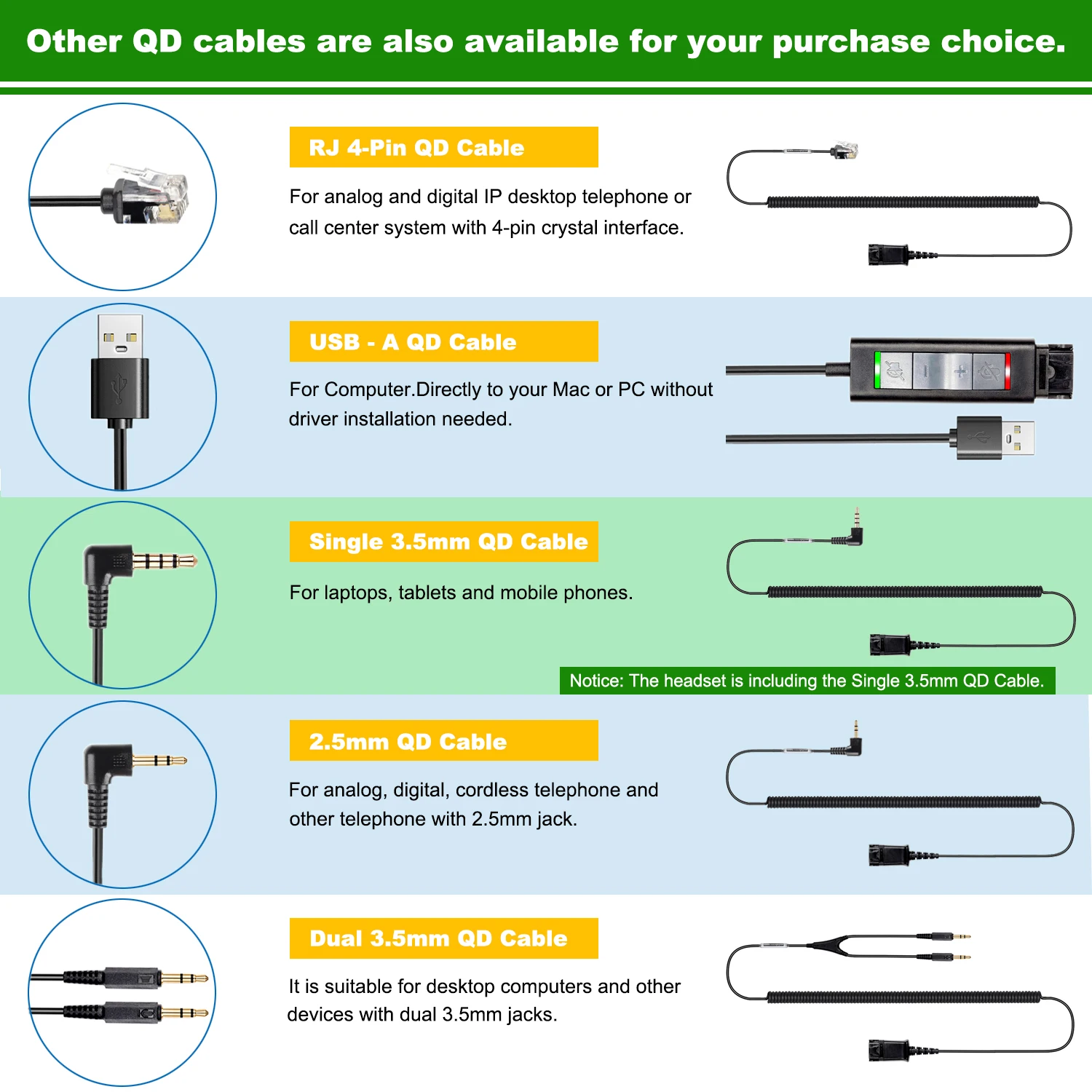 Микрофонная гарнитура VoiceJoy с шумоподавлением быстроразъемным разъемом и