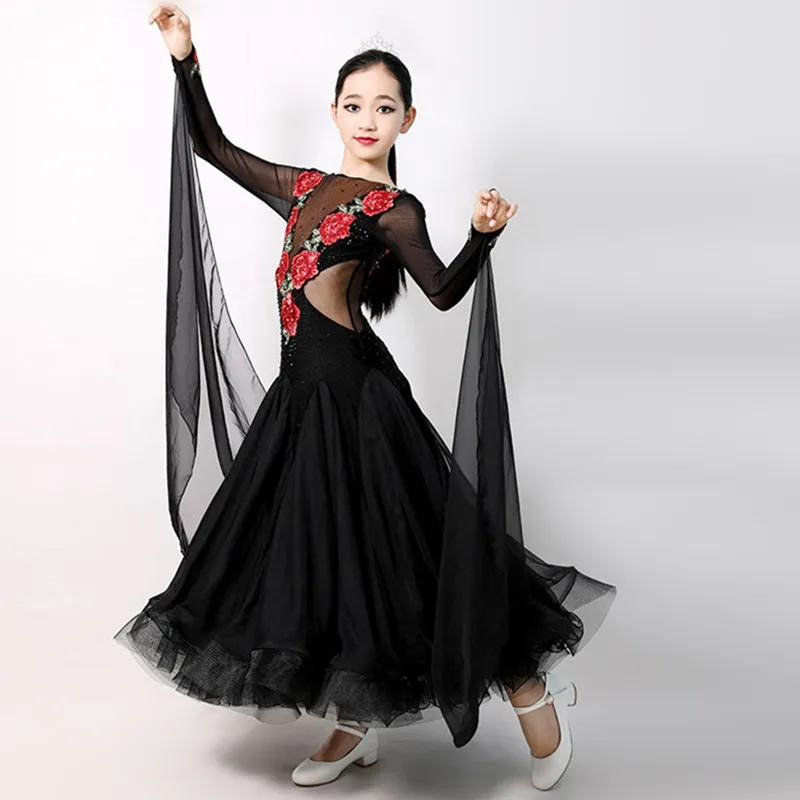 Платье для бальных танцев девочек платья конкурса | Тематическая одежда и