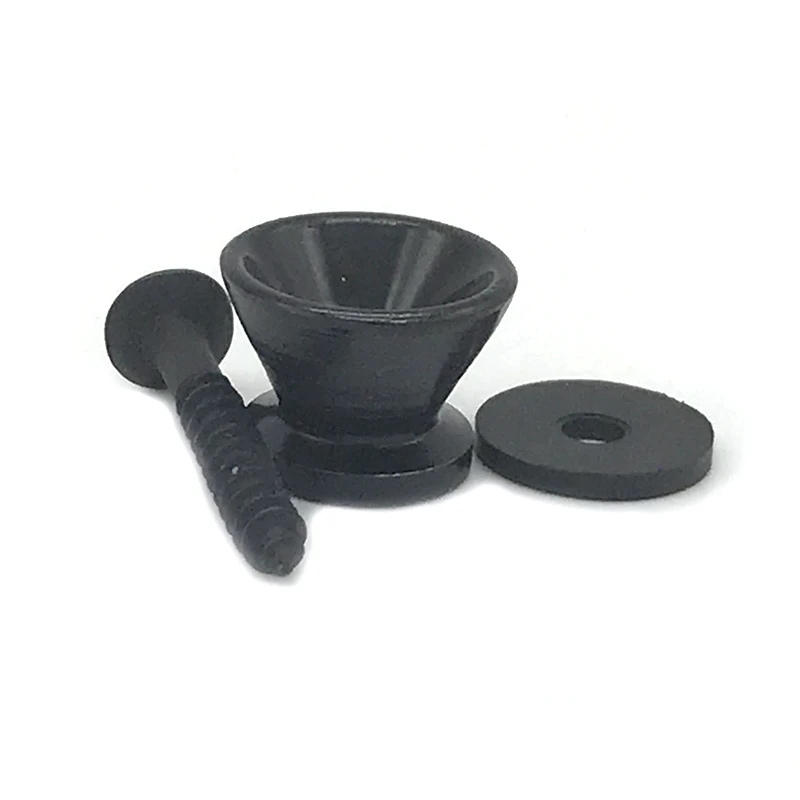 6 шт. металлический замок для гитарного ремня золотистый Серебристый Черный