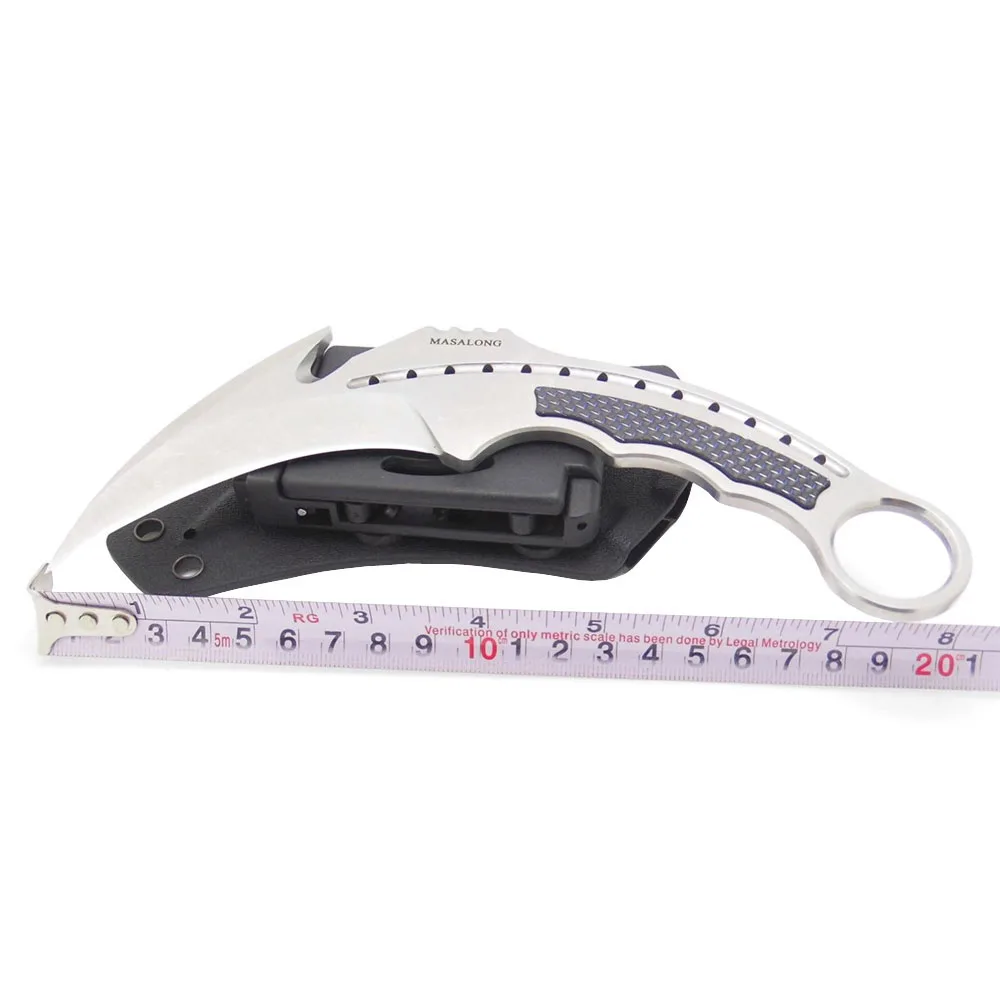 MASALONG Kni115 универсальный нож Karambit инструменты для выживания кемпинг поход на