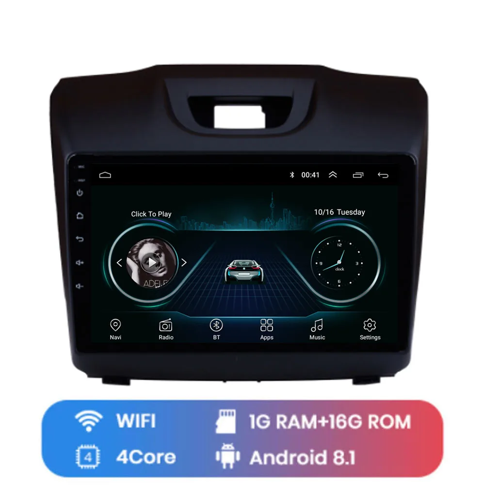 WIFI (1G 16G) 9" 4G LTE Android 8.1 For Isuzu Chevrolet Trailblazer Multimedia Stereo Car DVD Player Navigation GPS Radio - Цвет: WIFI (1G 16G)