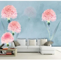 custom self adhesive wallpaper 3d flowers background wall mural living room tv bedroom papel de parede 3d flores sticker tapety
