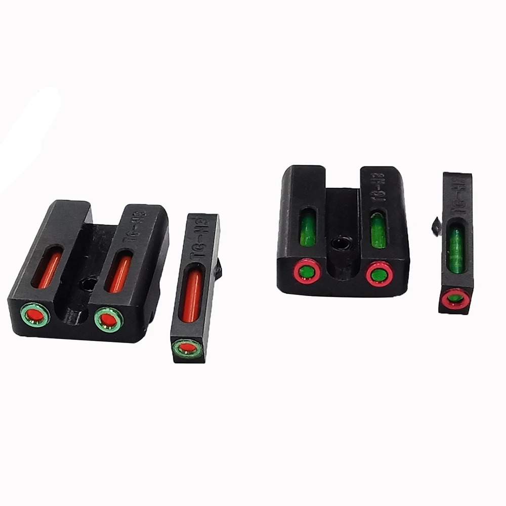 

Fiber Optic Sight Set-Red /Green Front Rear Sight For Glock Tactical Hunting Optical Collimator Sight Gun Accessories