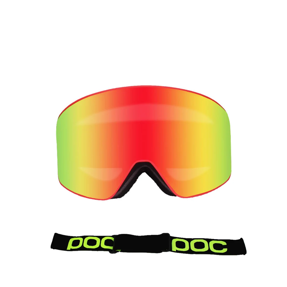 Брендовые лыжные очки-Цилиндры POC магнитные мужские и женские зимние