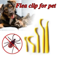 235pcs pet flea remover tools scratching hook remover tick picker flea tweezers comb for pets dogs cats grooming supplies
