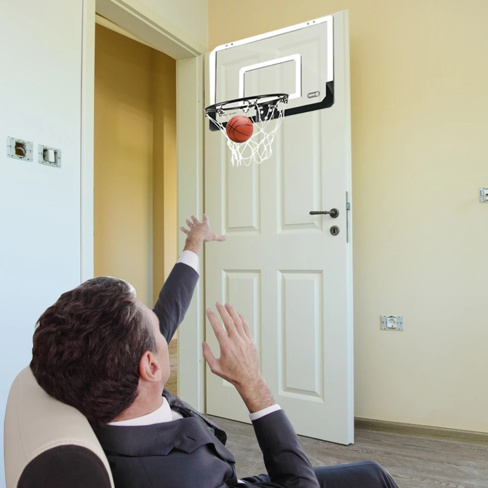 Children Kids Hanging Basketball Hoop Indoor Door Wall Mounted Mini Basket Ball Board Toy Set with Pump Boys Gift | Игрушки и хобби