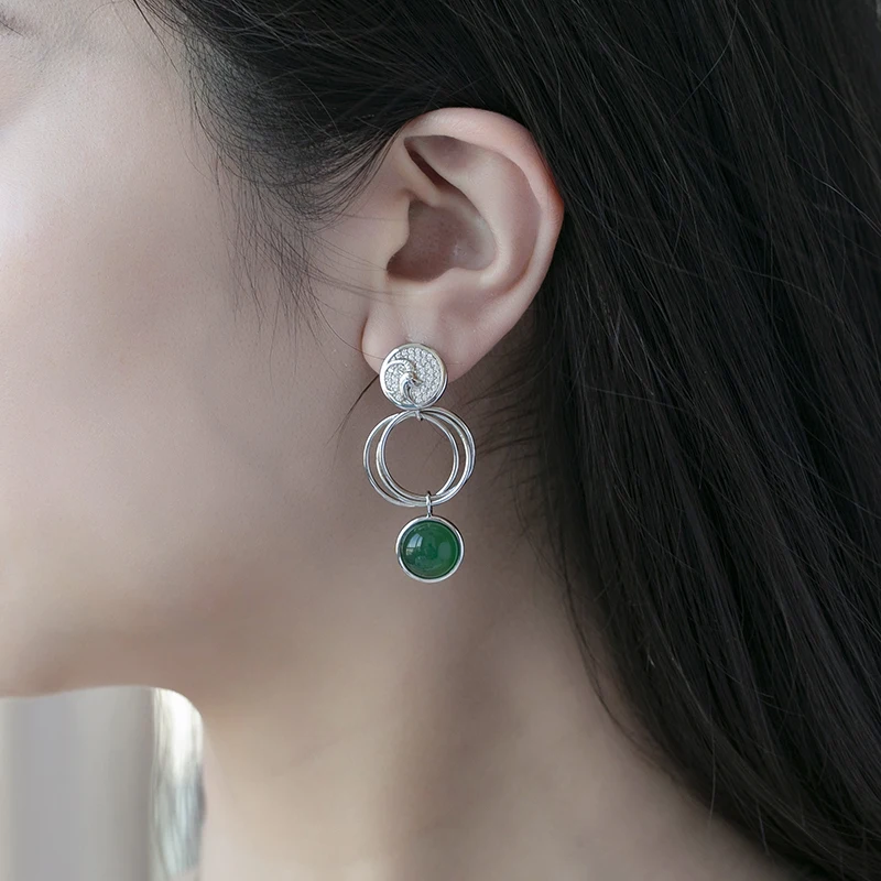 Женские Балетные сережки гвоздики gemb's из стерлингового серебра 925 пробы три