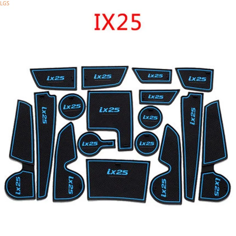 

Для hyundai IX25 2015 2016 2017 2018 2019 2020 Коврик для двери подставка для воды подлокотник коробка слот для хранения коврик украшение автомобиля стиль