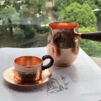 pure copper milk jug turkish pot latte frothing milk pitcher handmade drinkware tableware