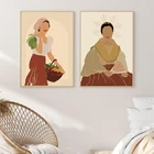 Филиппинская женщина, настенные художественные принты, Филиппинский постер, Филиппинская азиатская культура, винтажная Картина на холсте