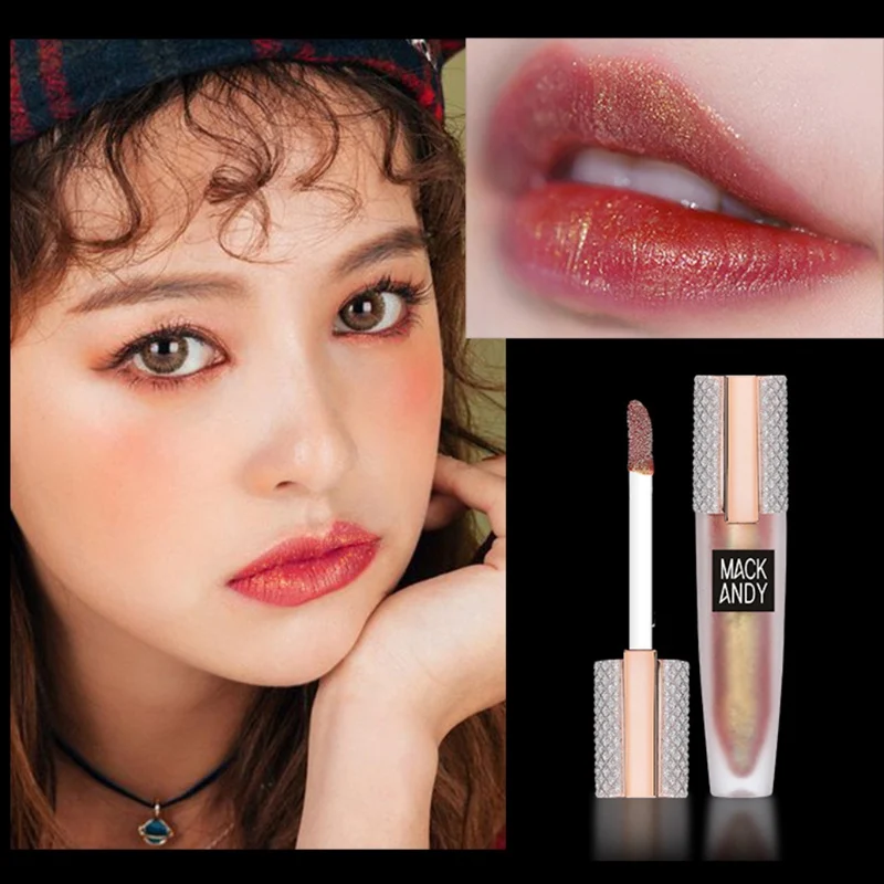 5 шт. стразы матовый блеск для губ набор увлажняющий долговечный