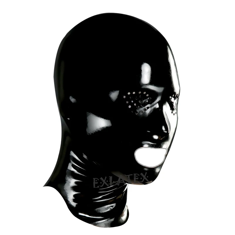 Латекс унисекс маска Дедпул sm маски перфорированные ангельские глазки с