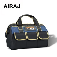airaj 13 in tool bag large capacity top opening tool kit simple tool storage bag for electrician woodworking fitters
