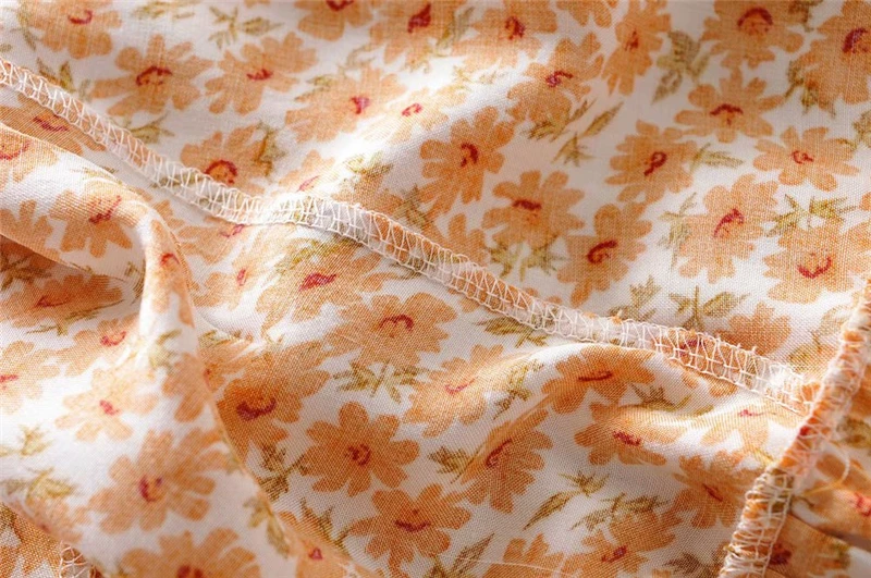 Женское винтажное платье с цветочным принтом желтое богемное мини-платье