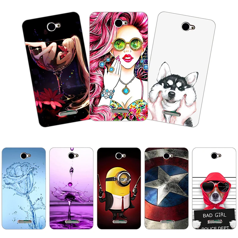 Для Sony Xperia E4 E2104 E2105 E2114 E2115 E2124 5 0 дюйма задняя крышка с цветочным принтом растений
