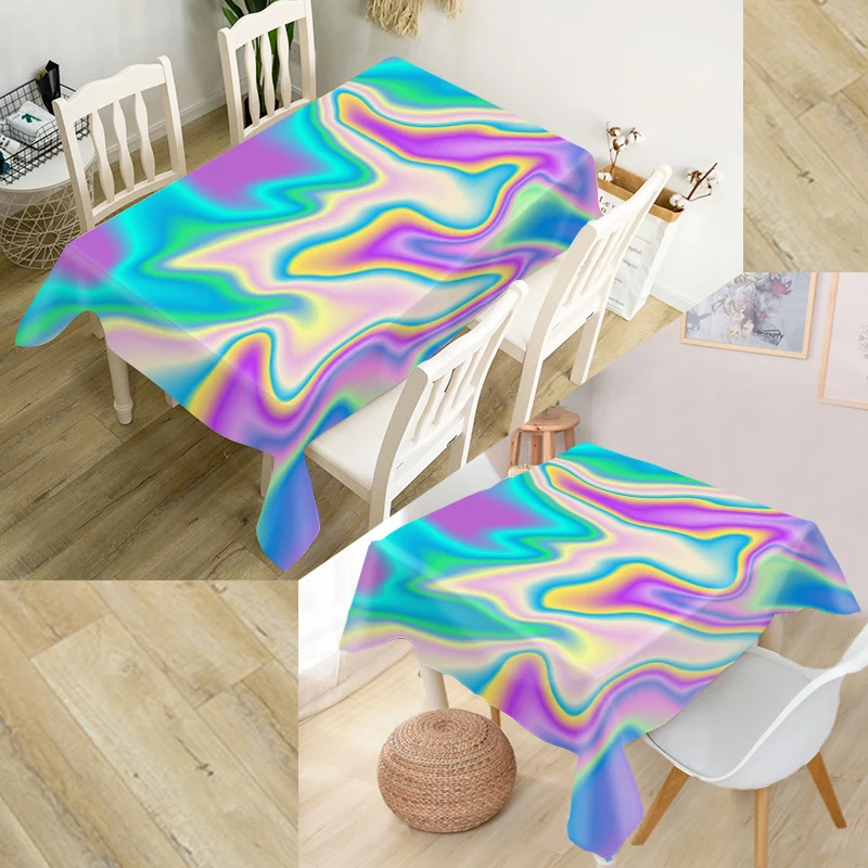 Новинка Красивая 3D скатерть голографические фоны оксфордская ткань