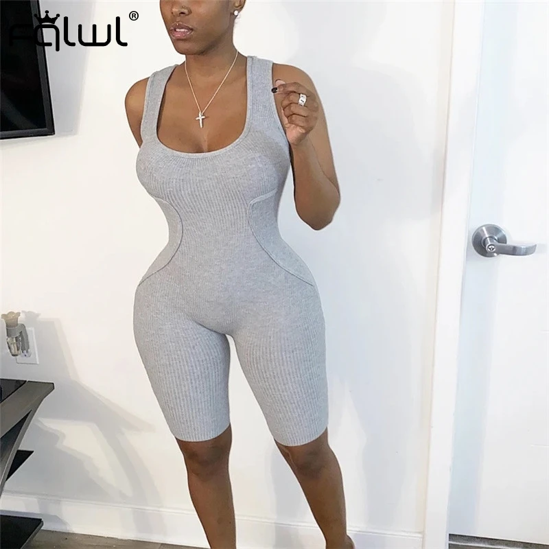 FQLWL розовый Летний комбинезон женские шорты облегающий женский Женский цельный