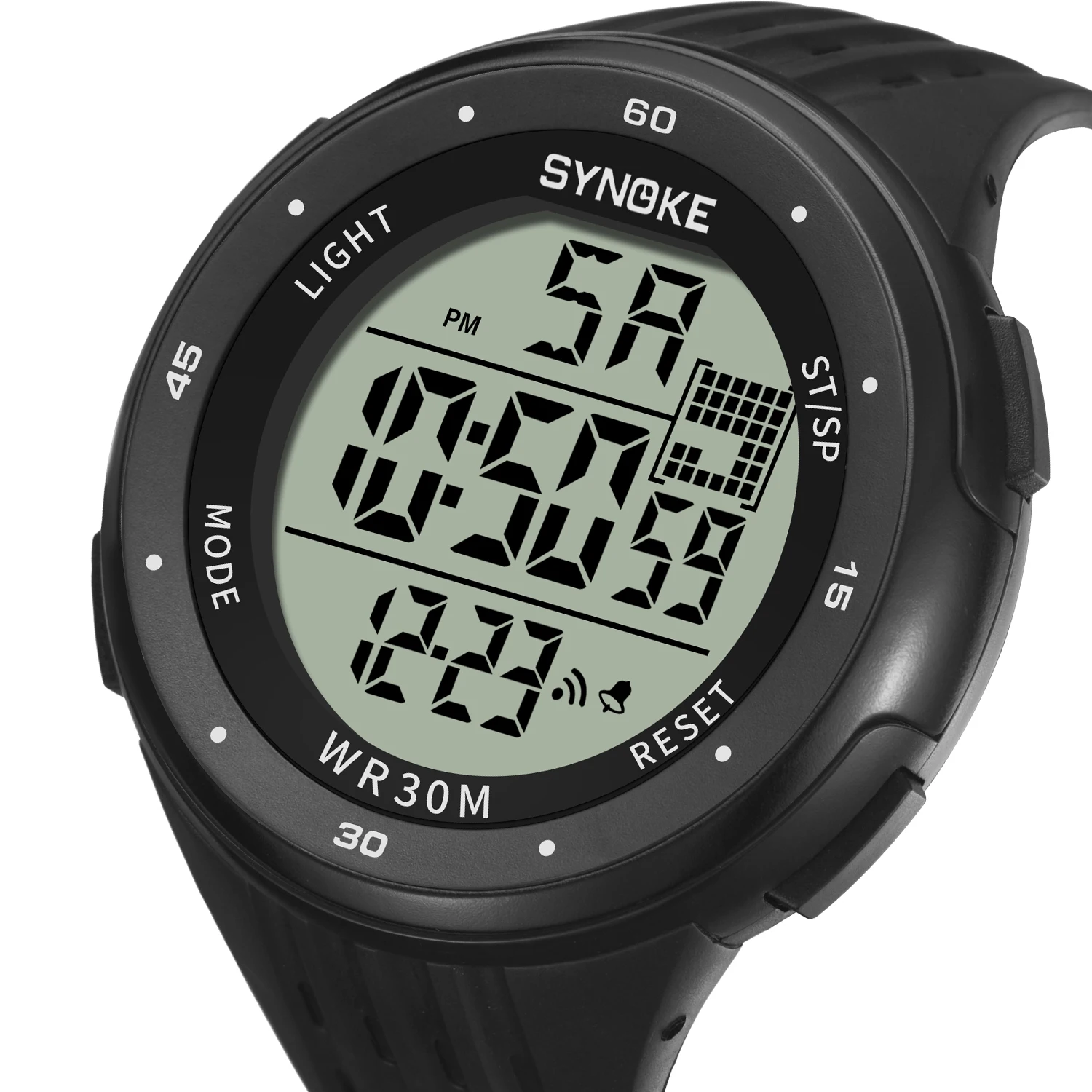 

Montre Homme SYNOKE Watches Men Outdoor Sports Watch Shock Waterproof Large Dial Men's Electronic Digital Watches LED Wristwatch
