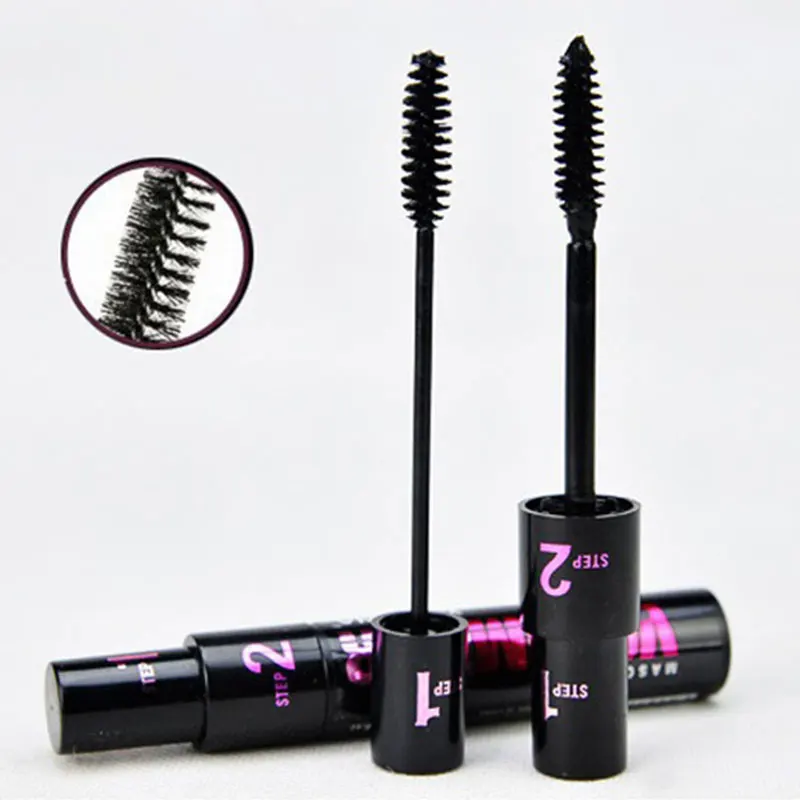 2 в 1 шелковое волокно тушь для ресниц водостойкая Rimel 4D наращивания черная