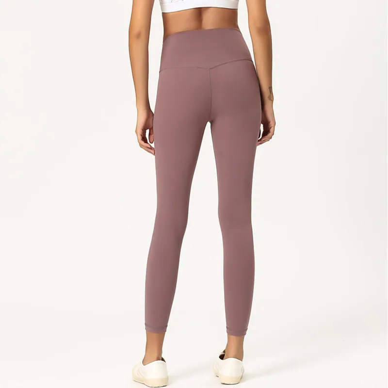 Женские эластичные леггинсы с завышенной талией и скрытыми карманами | Спорт