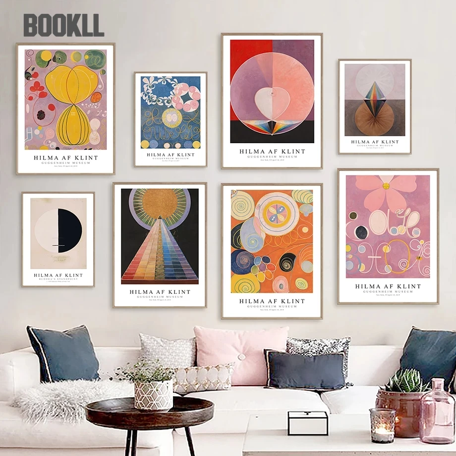 

Wall Art Canvas Painting Color Abstract Flower Geometric Hilma Af Klint Nordic Posters And Prints Wall Pictures For Living Room