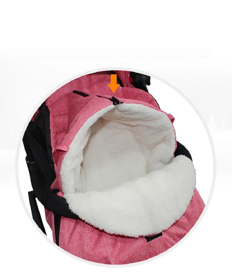 Спальный мешок для малышей зимняя сумка коляски плотный теплый конверт спальные
