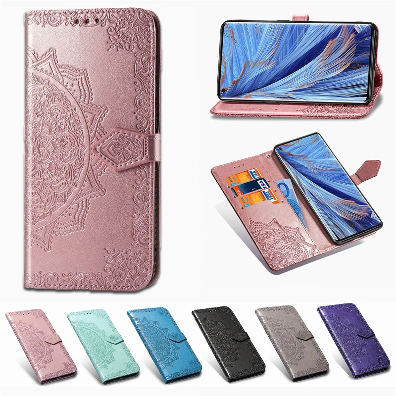 Кожаный чехол книжка с бумажником для OPPO A52 A92 A72 A9 A5 2020 Find X2 NEO Lite Reno 4 Pro A83 F7 F5 A3 A7 A57 F9