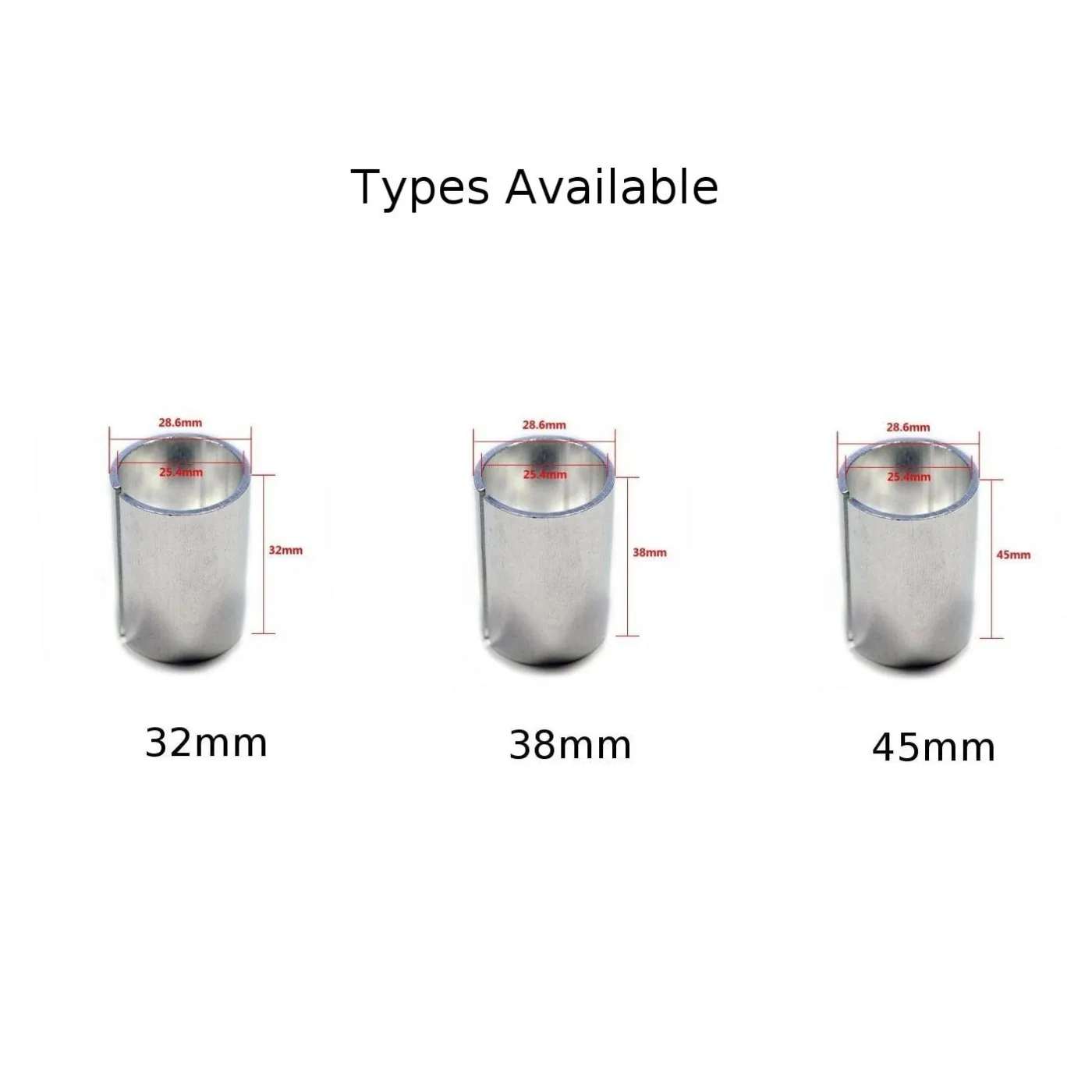 

Bike Steerer Stem Shim Cycling MTB Bike Part Silver 1 1/8" To 1" Aluminum Fork Steerer Fit For Road MTB BMX Bicycle Stem