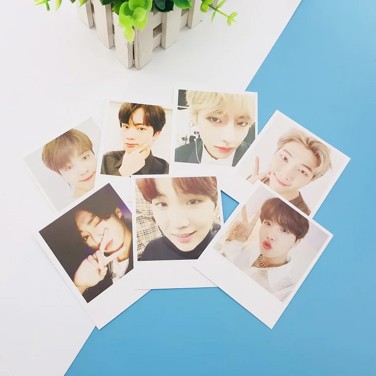 Kpop маленький подарок фото карты blackpink x1 jungkook jimin rm suga jh jin - Цвет: A
