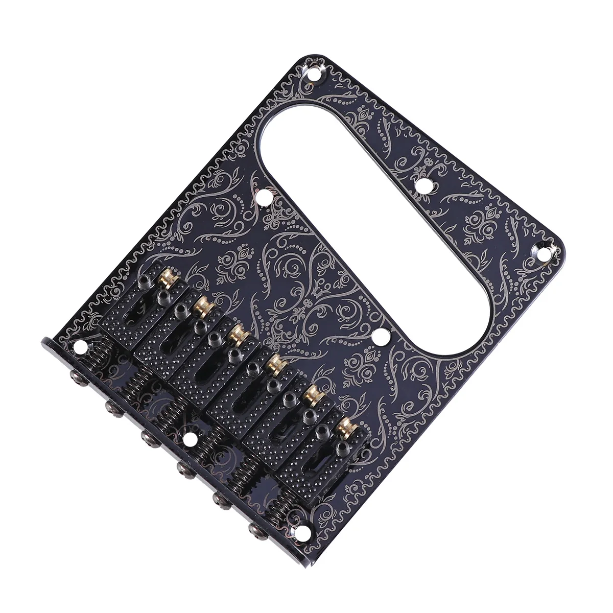 Хромированный 6 струнный седельный мост для крыла электрической гитары с