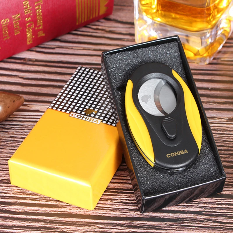 COHIBA резак для сигар лезвия из нержавеющей стали гильотина Портативный нож резки